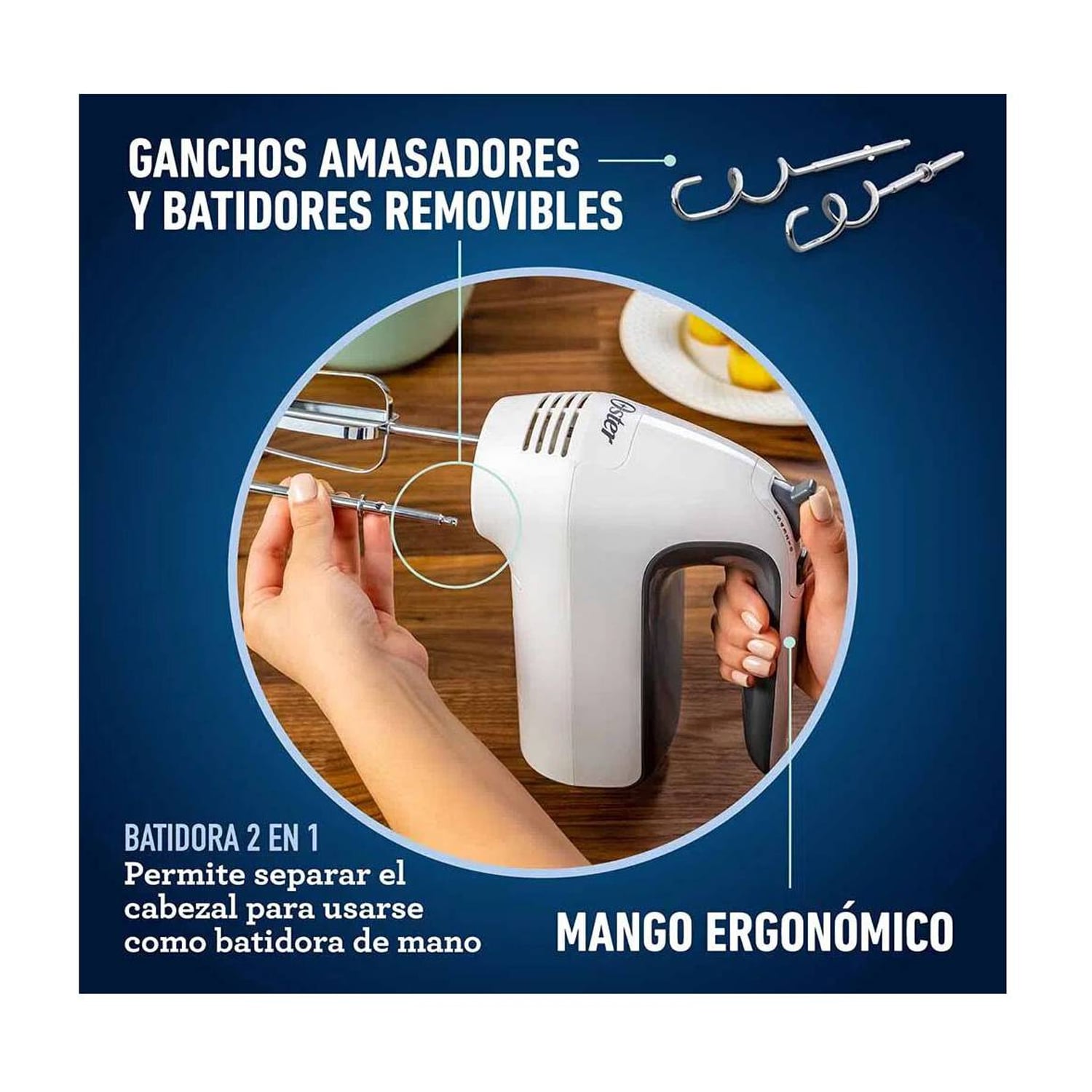 BATIDORA OSTER FPSTHS3611 DE MANO Y PEDESTAL - 4