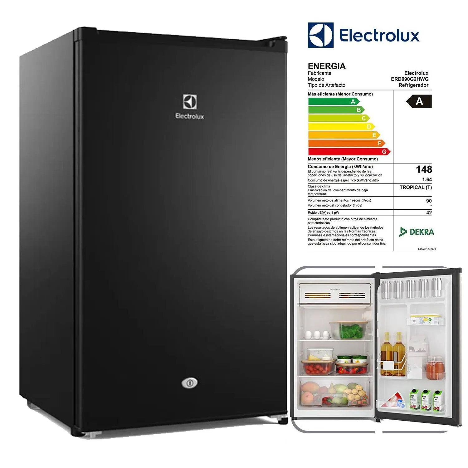 FRIGOBAR ELECTROLUX PREMIUM BLACK ERD090G2HWB - 1