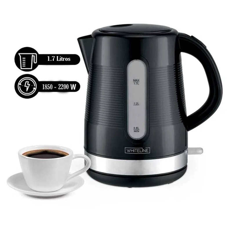 HERVIDOR ELÉCTRICO WHITELINE 1707 1.7 L NEGRO - 1