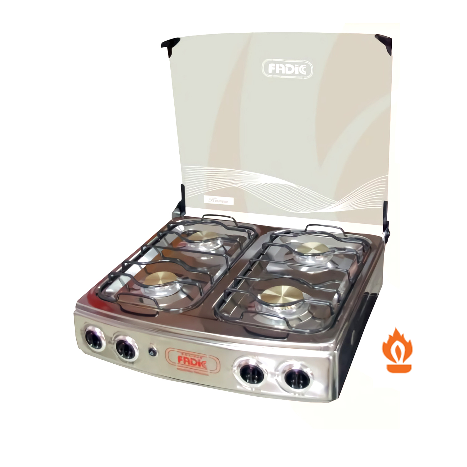 COCINA DE MESA 4 QUEMADORES KAREN CON TAPA DE VIDRIO 22 - 2