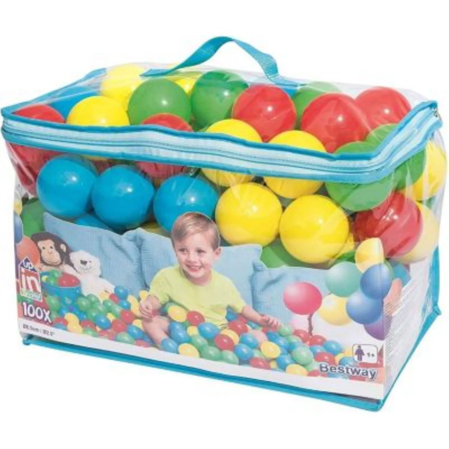 PACK DE 100 PELOTAS BESTWAY MULTICOLORES - 1
