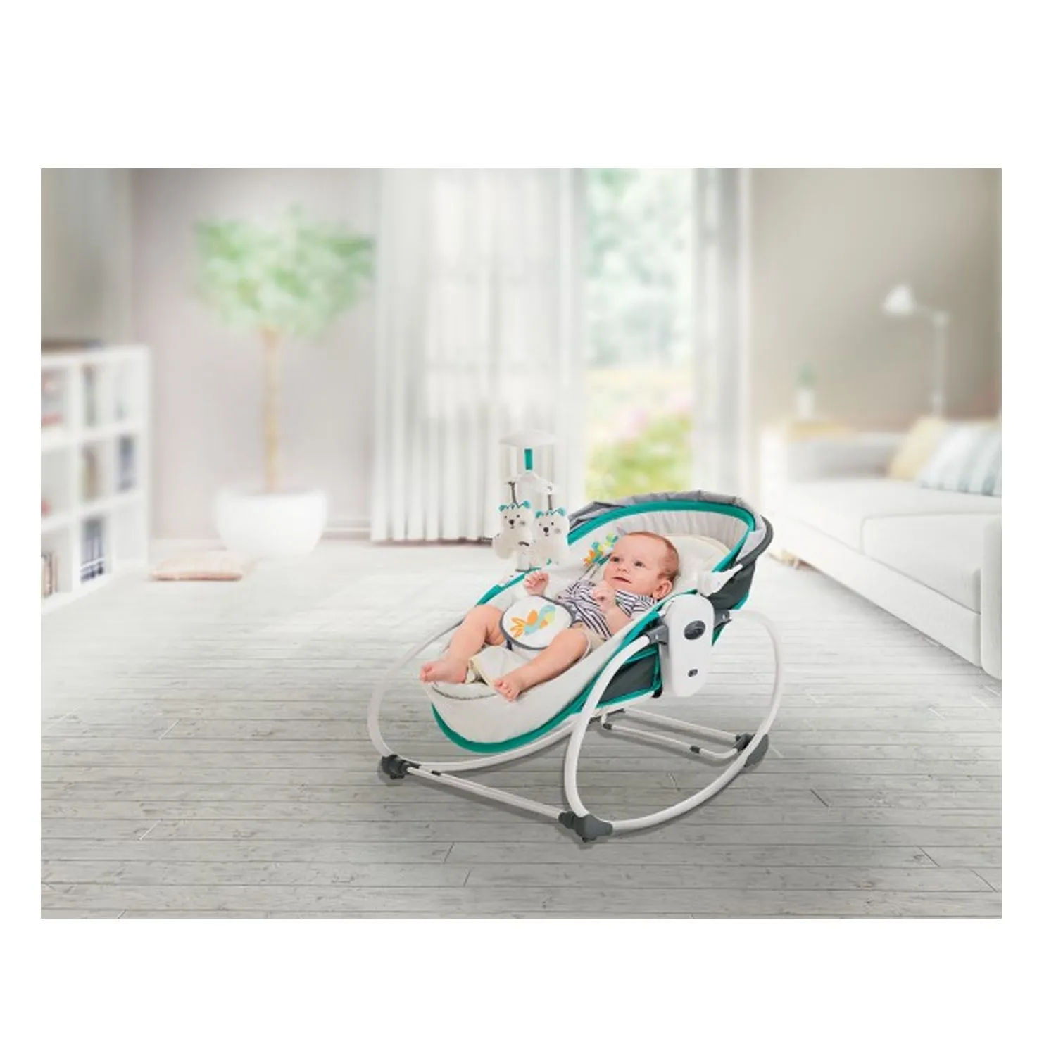 SILLA NIDO 5 EN 1 INFANTI ROCKER 6537 VERDE - 3