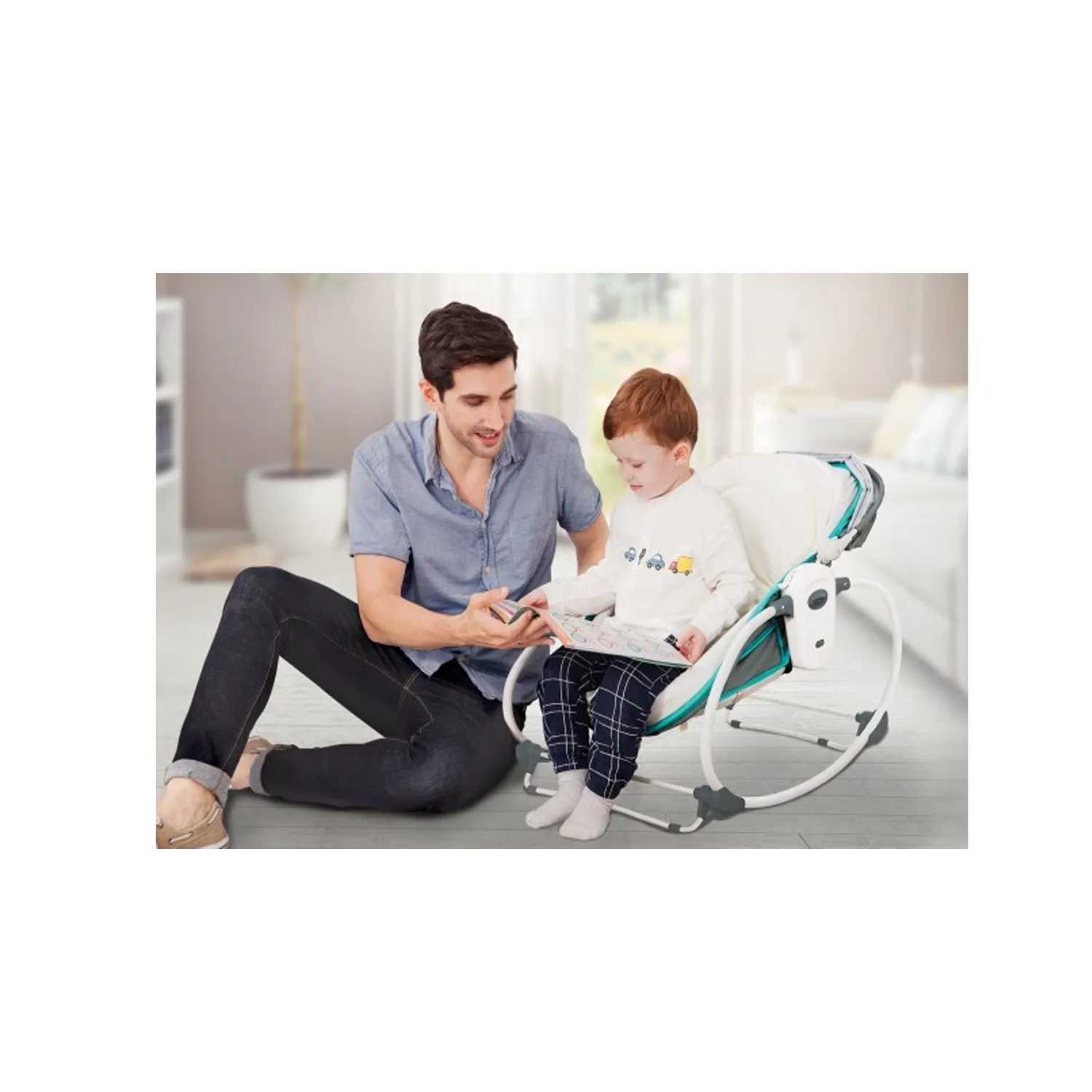 SILLA NIDO 5 EN 1 INFANTI ROCKER 6537 VERDE - 5