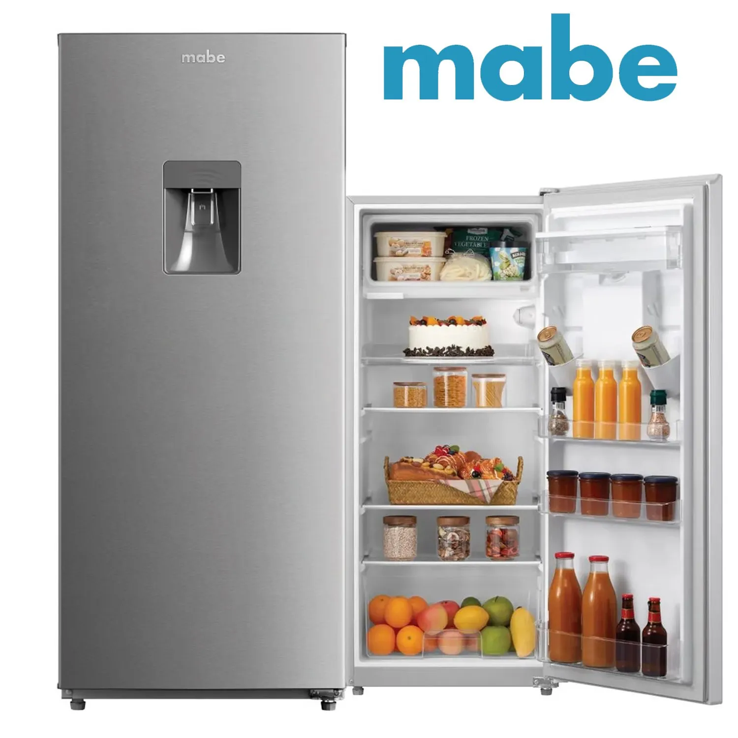 REFRIGERADORA MONOPUERTA MABE RMU202PXPRS1 187 L INOX - 1