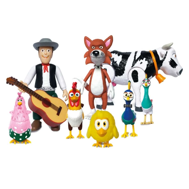 SET DE FIGURAS ARTICULABLES LA GRANJA DE ZENÓN 9 PIEZAS GZM-9 VACA LOLA - 2