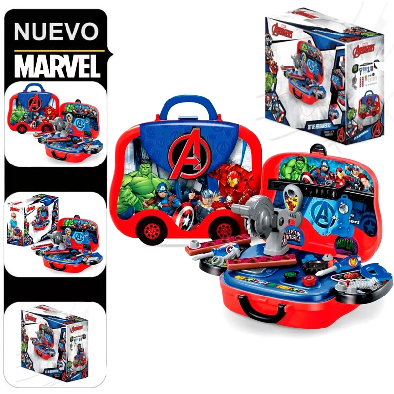 SET DE HERRAMIENTAS Y LONCHERA 2 EN 1 AVENGERS EODS008-918A - 1