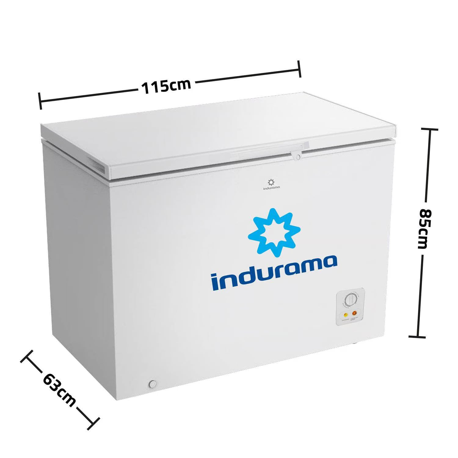 CONGELADOR INDURAMA 297 LT CI-320BL BLANCO - 5