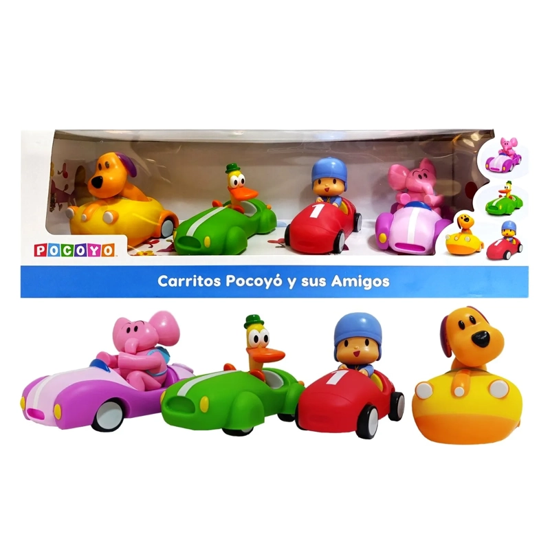 JUGUETE SET DE VEHÍCULOS POCOYO Y SUS AMIGOS 4 PCS POCOYO-C4 - 1