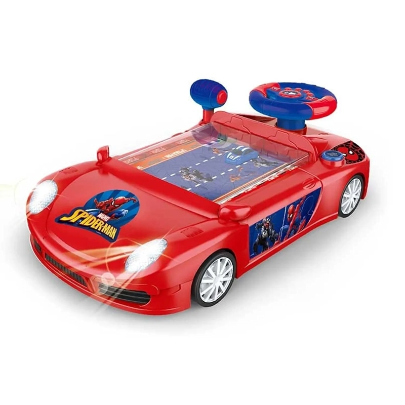 JUGUETE CARRO DE CARRERA CONSOLA SPIDERMAN CON SONIDO SPI-001 - 4