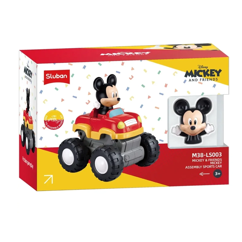 JUGUETE CAMIÓN MONSTRUO DE FRICCIÓN DE MICKEY 9 PIEZAS M38-LS003 - 5