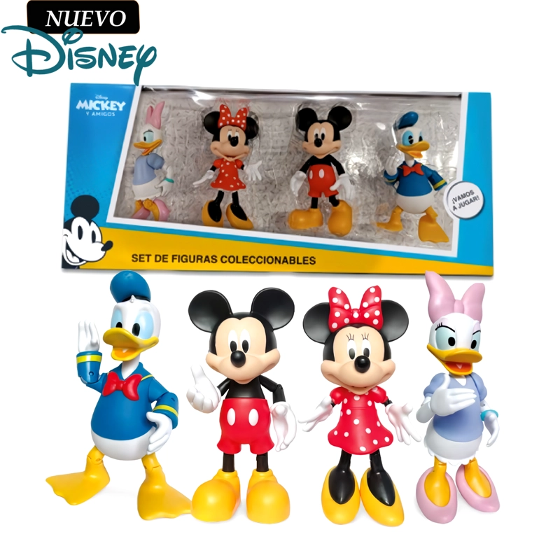 SET DE FIGURAS ARTICULABLES MICKEY MOUSE Y SUS AMIGOS 4PCS MM-4DLXI - 1