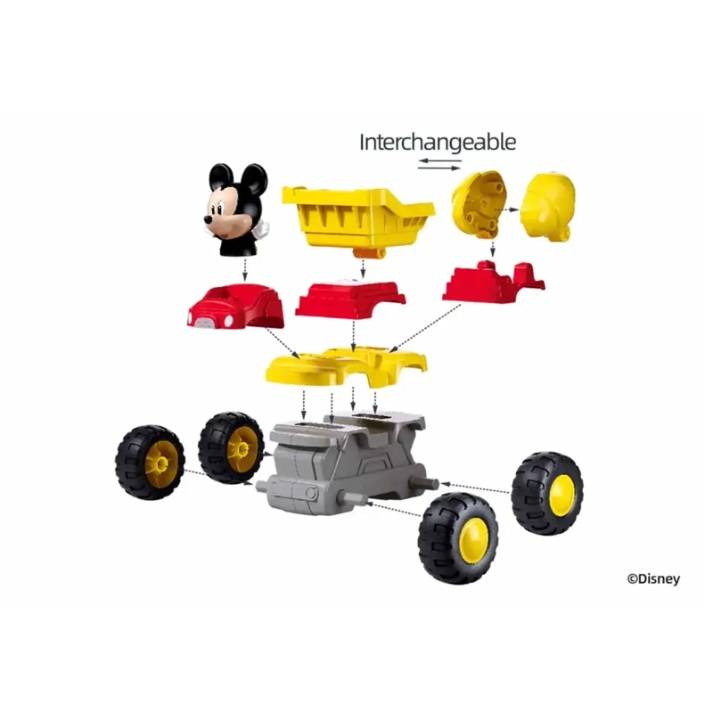 JUGUETE CAMIÓN VOLQUETE DE FRICCIÓN DE MICKEY 2 EN 1 12 PIEZAS M38-LS001 - 2