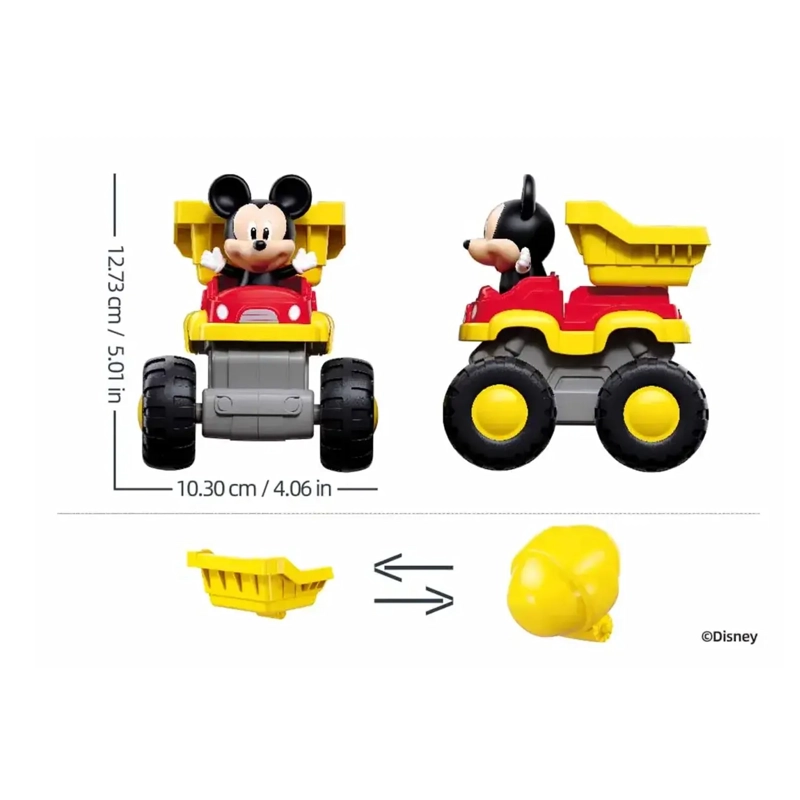 JUGUETE CAMIÓN VOLQUETE DE FRICCIÓN DE MICKEY 2 EN 1 12 PIEZAS M38-LS001 - 3