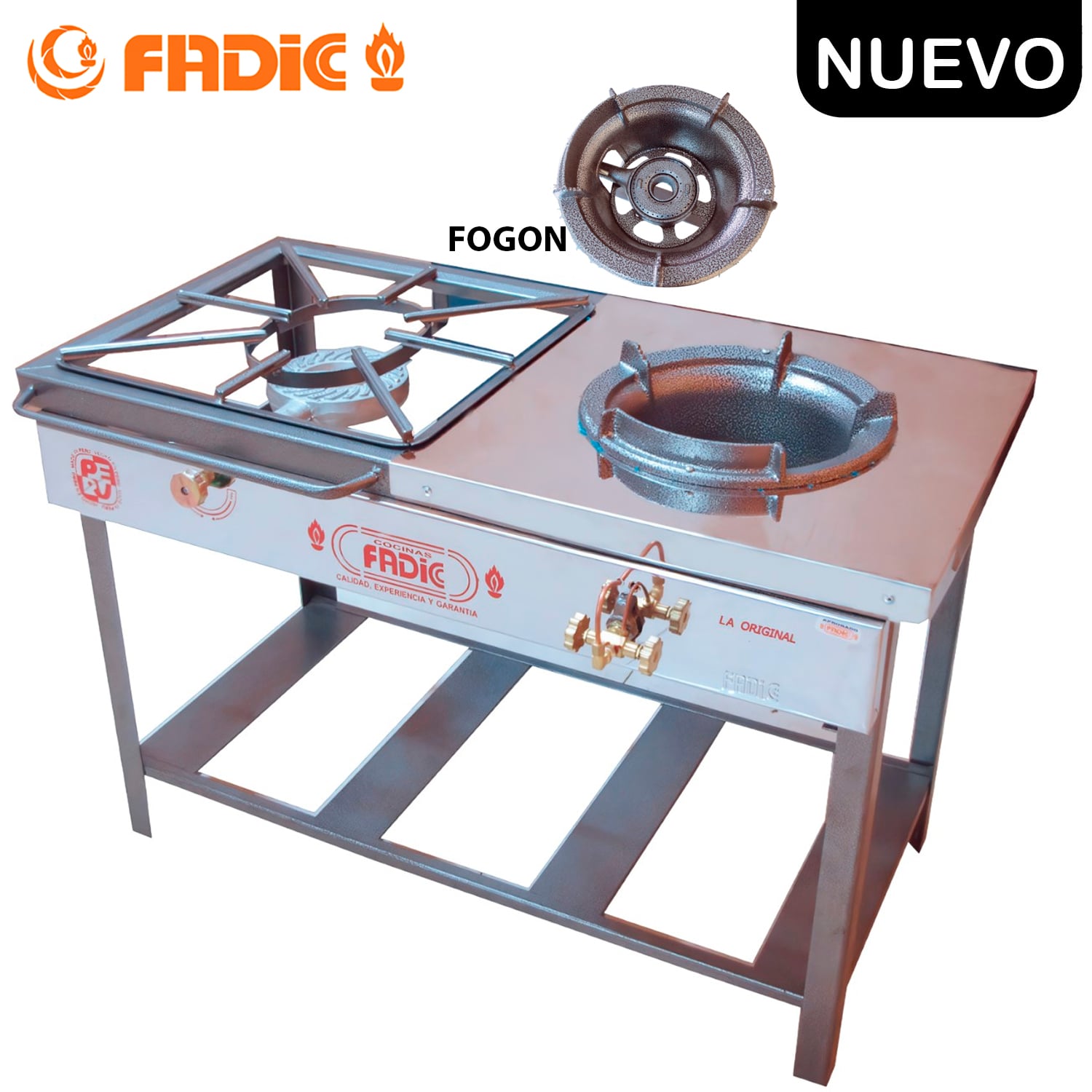 COCINA SEMI INDUSTRIAL FADIC 1 FOGÓN 1 HORNILLA FCH1- 02 N°7 - 1