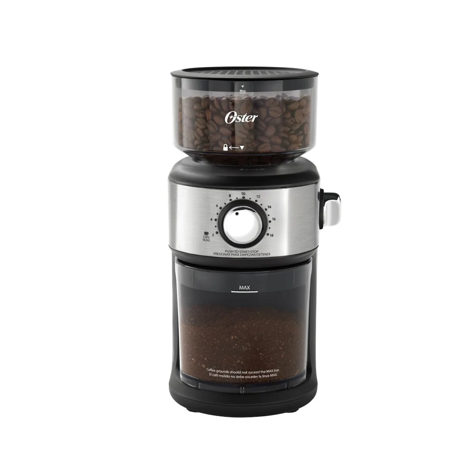 MOLINILLO DE CAFÉ AUTOMÁTICO OSTER 18 CONFIGURACIONES DE MOLIENDA BVSTBMH24 - 5