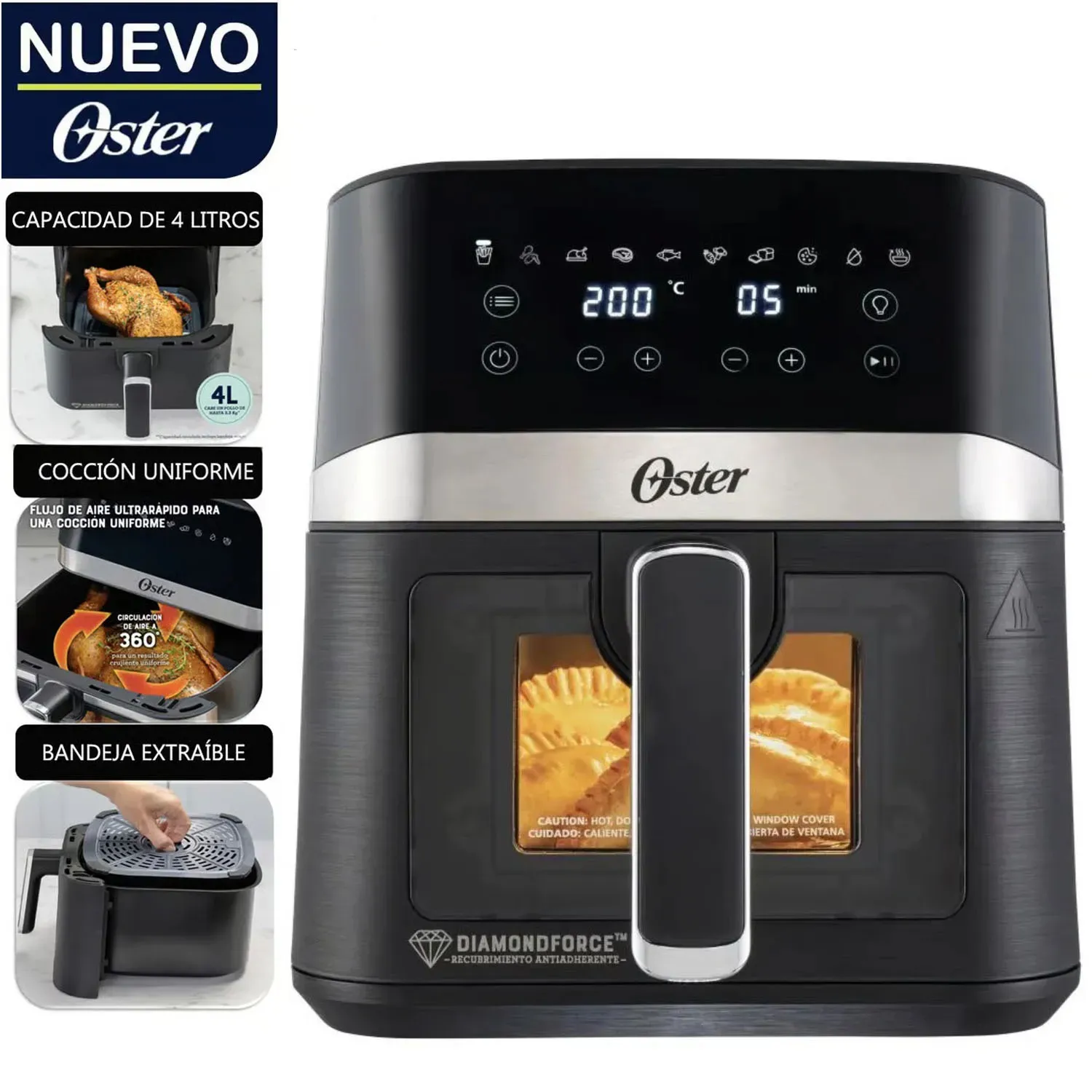 FREIDORA DE AIRE DIGITAL OSTER® CKSTAF40WDDF - 1