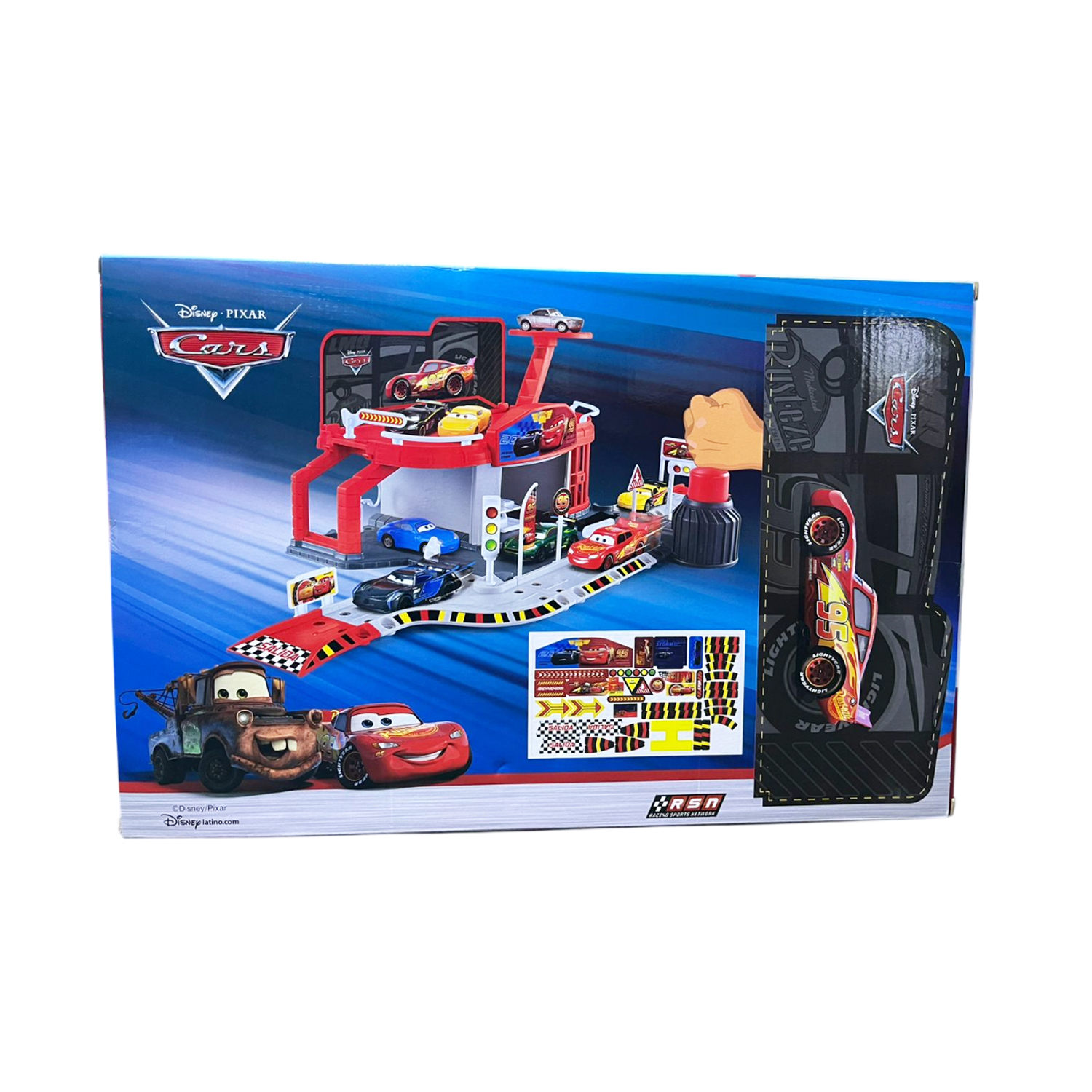 JUGUETE PISTA DE ESTACIONAMIENTO CARS CON PROPULSOR WT018 - 2