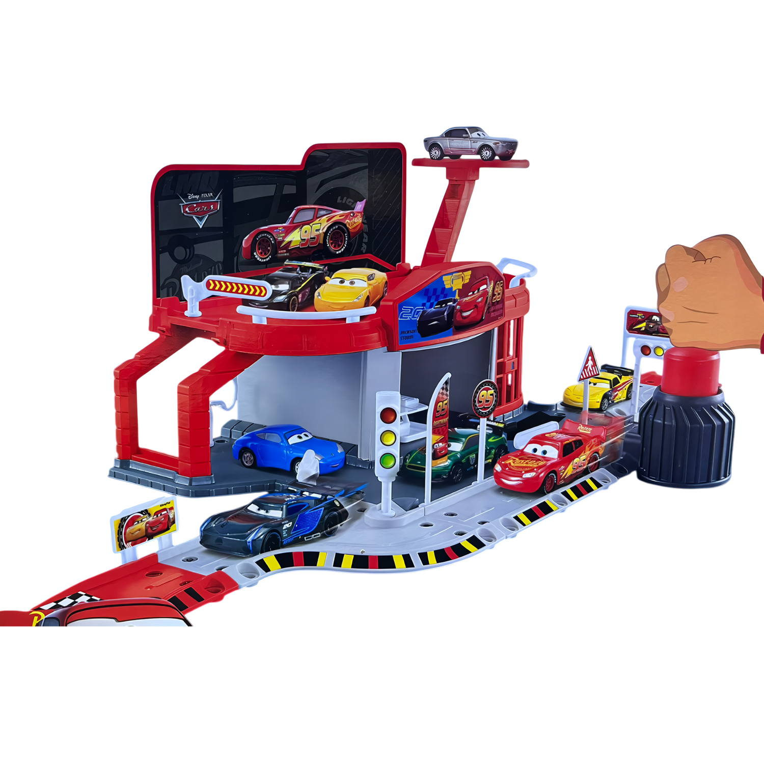 JUGUETE PISTA DE ESTACIONAMIENTO CARS CON PROPULSOR WT018 - 3