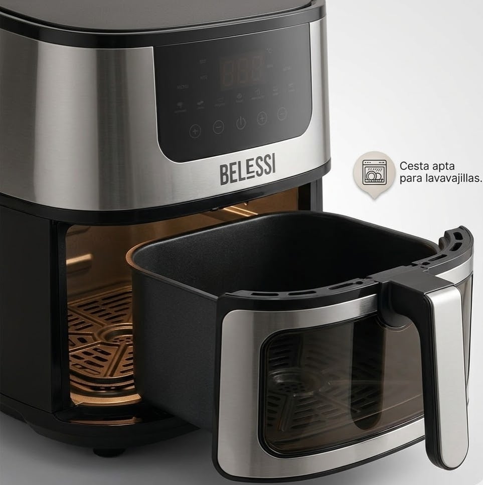 FREIDORA DE AIRE BELESSI 4.5LT 2400W BLSE003 - 3