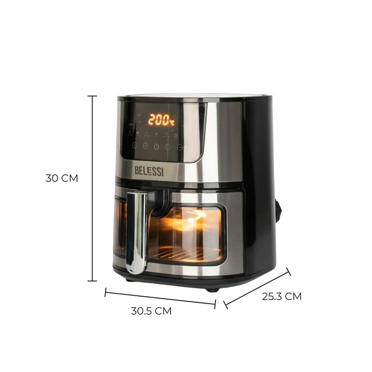 FREIDORA DE AIRE BELESSI 4.5LT 2400W BLSE003 - 10