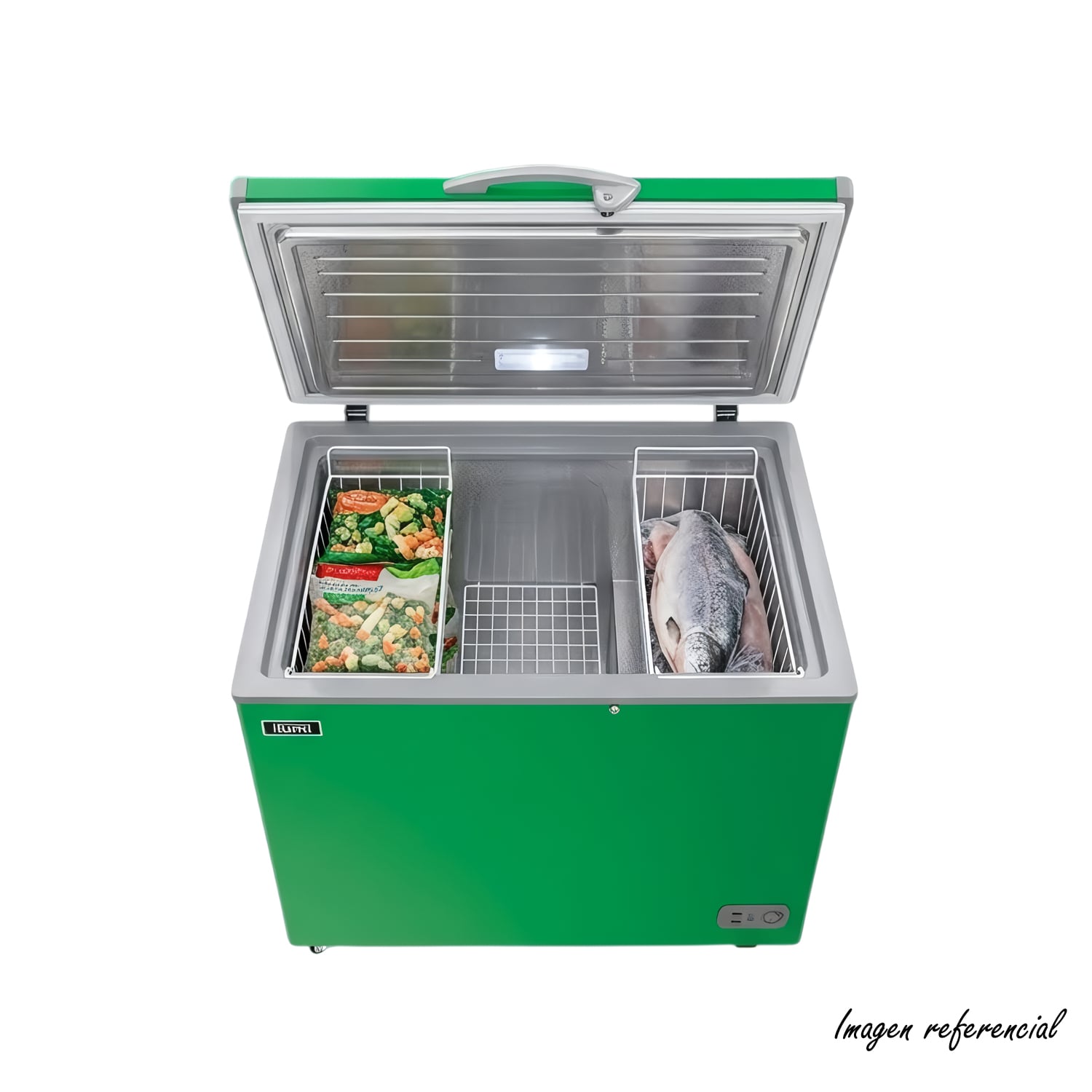 CONGELADOR CON TINA DE ACERO INOXIDABLE DE 340 LITROS TFI-3400GR VERDE - 3
