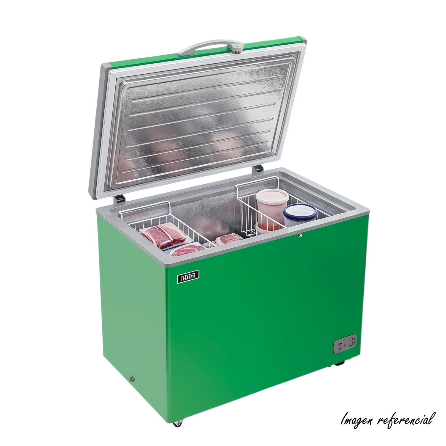 CONGELADOR CON TINA DE ACERO INOXIDABLE DE 340 LITROS TFI-3400GR VERDE - 4