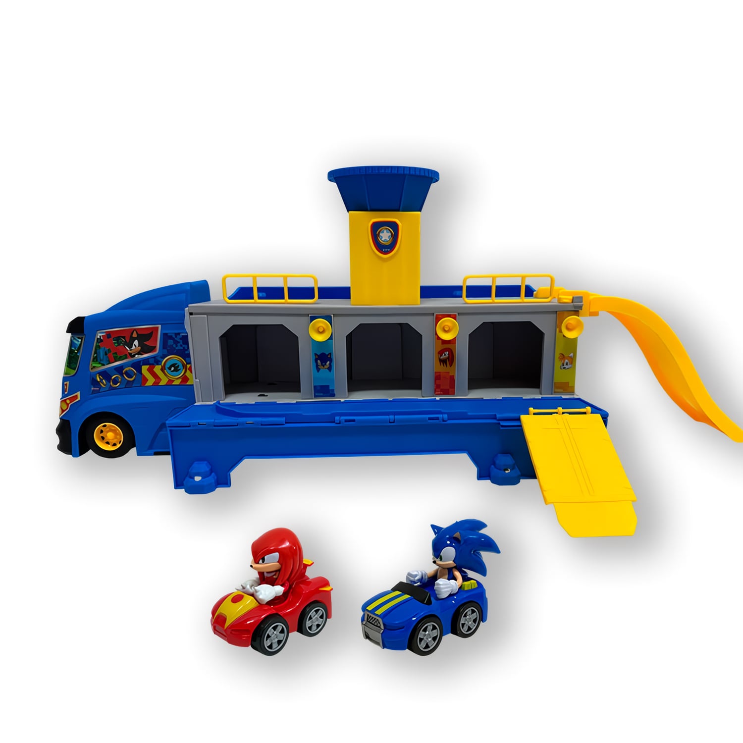 JUGUETE SET DE CAMIÓN Y COCHES CON LUCES SONIC WT005 - 4