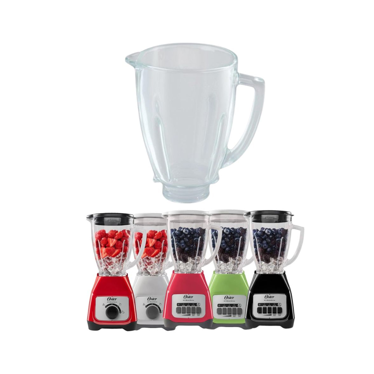 VASO DE VIDRIO CONTEMPORÁNEO GRANEL LICUADORA OSTER - 6