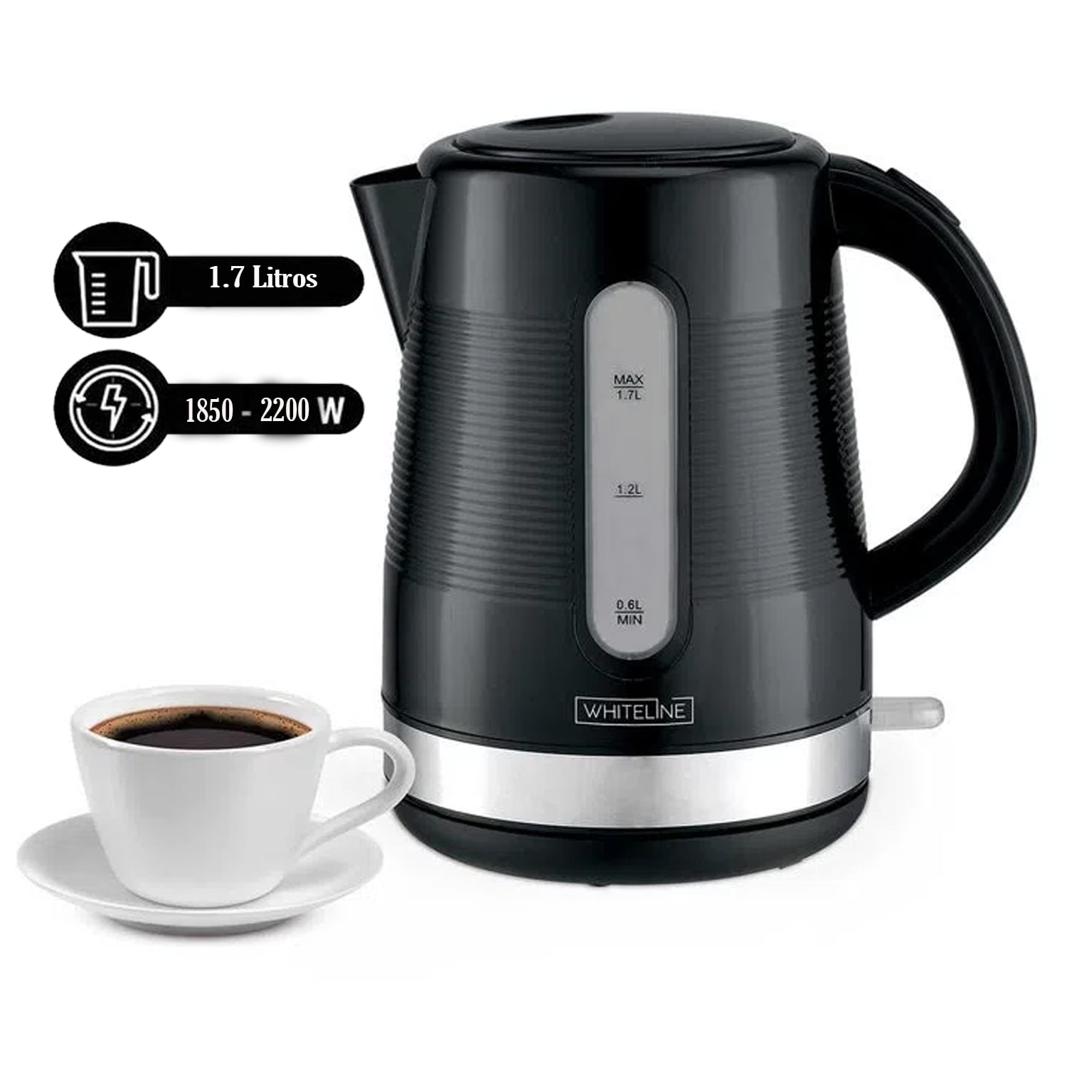 COMBO LICUADORA OSTER 6 VELOCIDADES BLSTPEG-GPB + HERVIDOR ELÉCTRICO WHITELINE 1707 NEGRO - 7