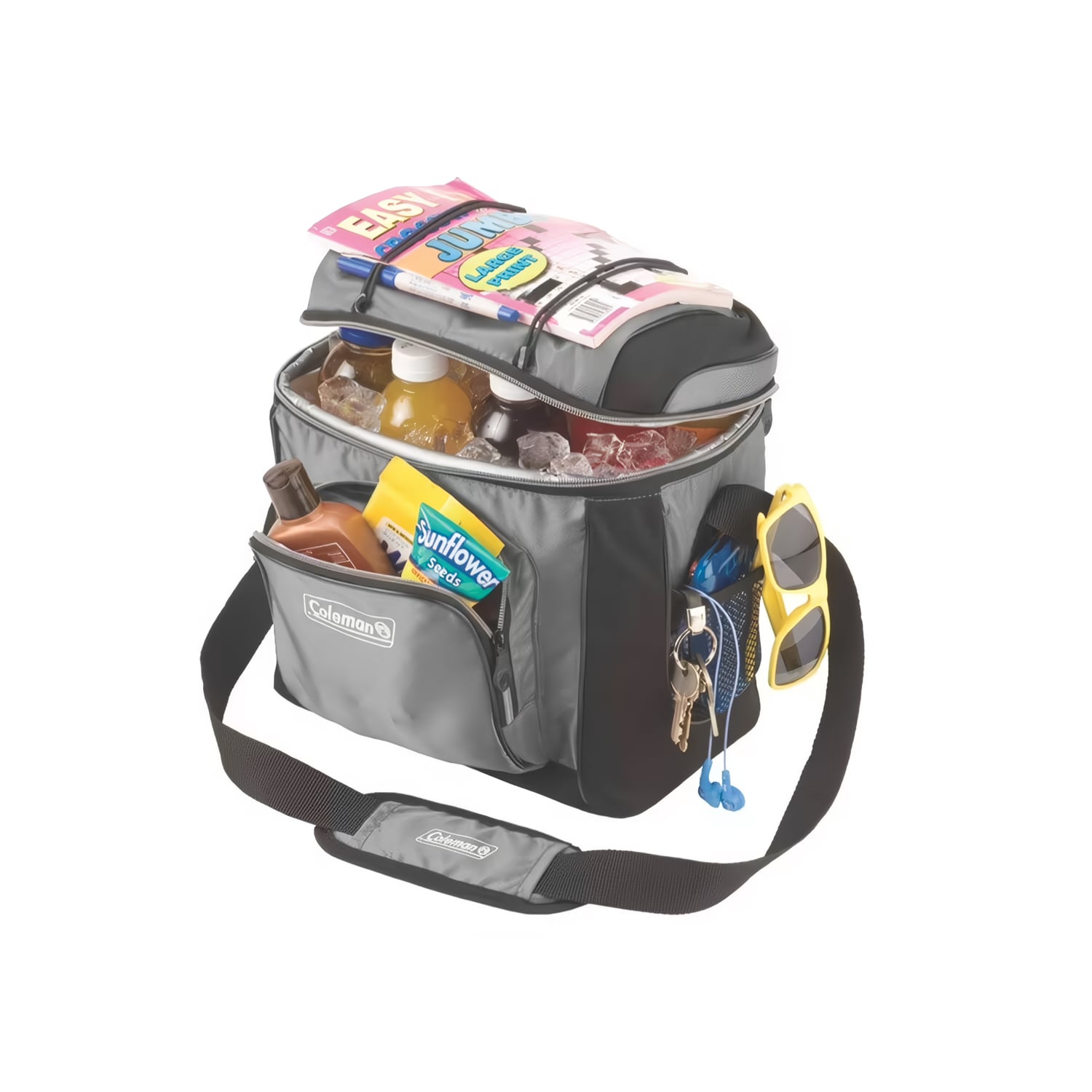 LONCHERA TÉRMICA SOFT COOLERS PORTÁTIL PARA 9 LATAS C024 GRIS - 3