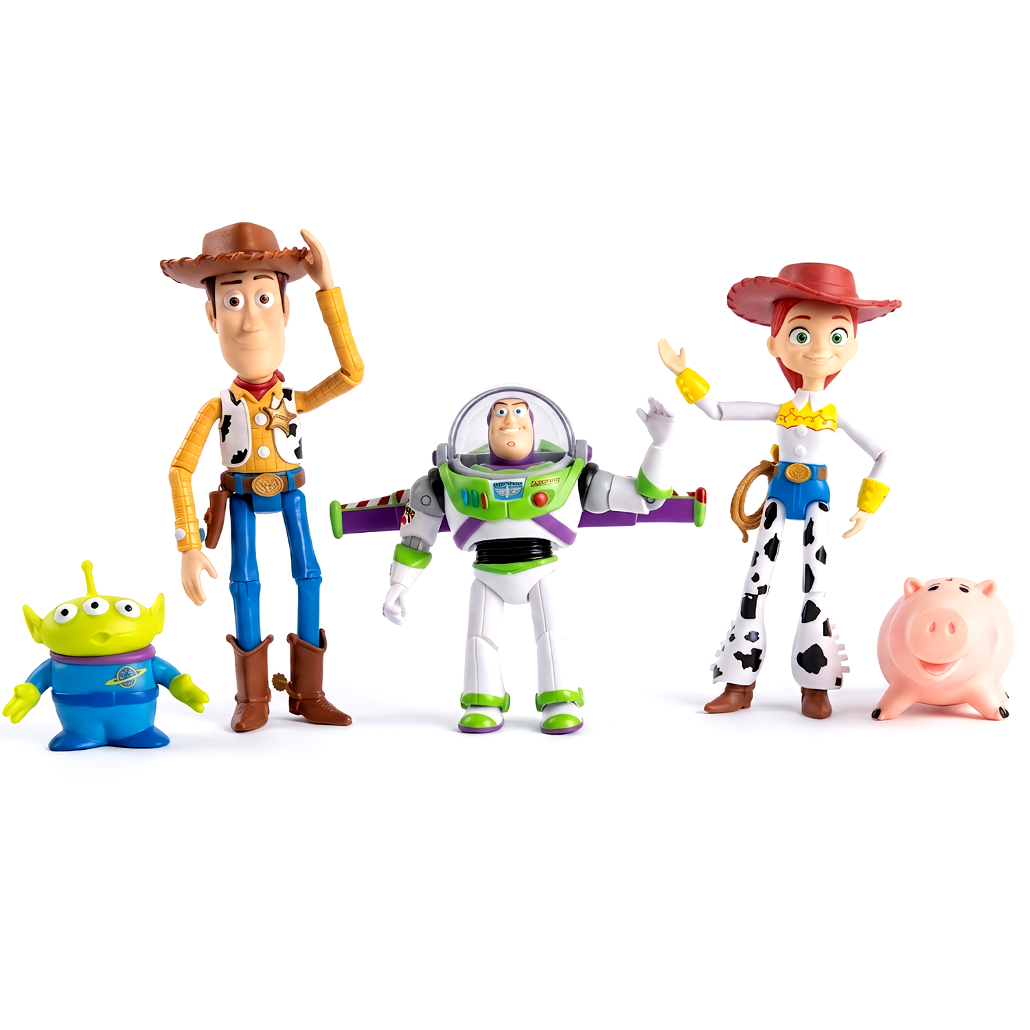 SET DE MUÑECOS DE JEBE TOY STORY 5 ARTICULADOS 5PCS - 3