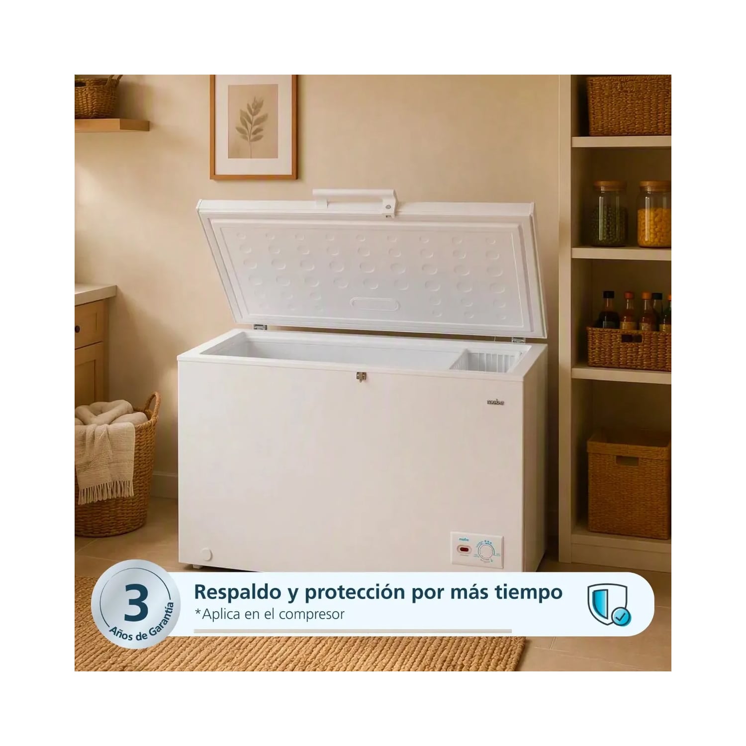 CONGELADORA HORIZONTAL 290 L NETOS BLANCO MABE CHMHM290PHLB0 - 3