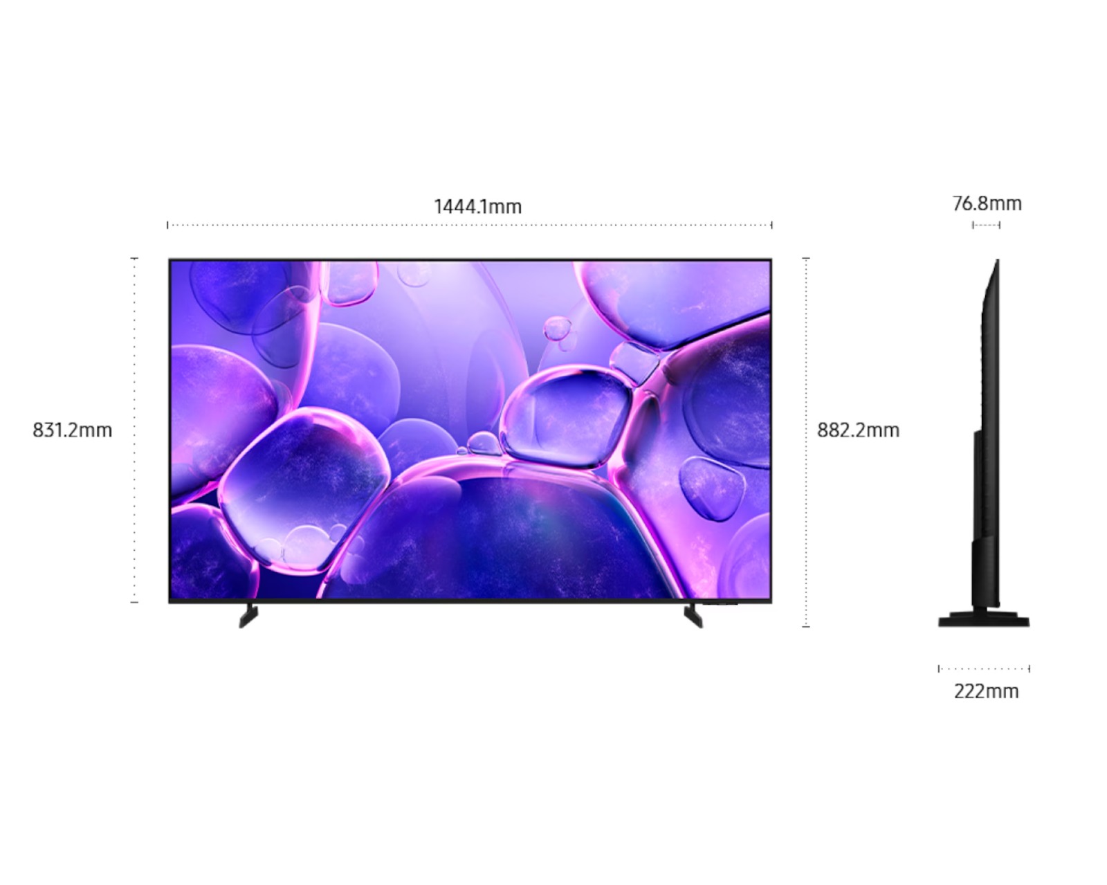 TELEVISOR SAMSUNG 65 CRYSTAL UHD UN65U8000FGXPE SMART TV 2025 - 3