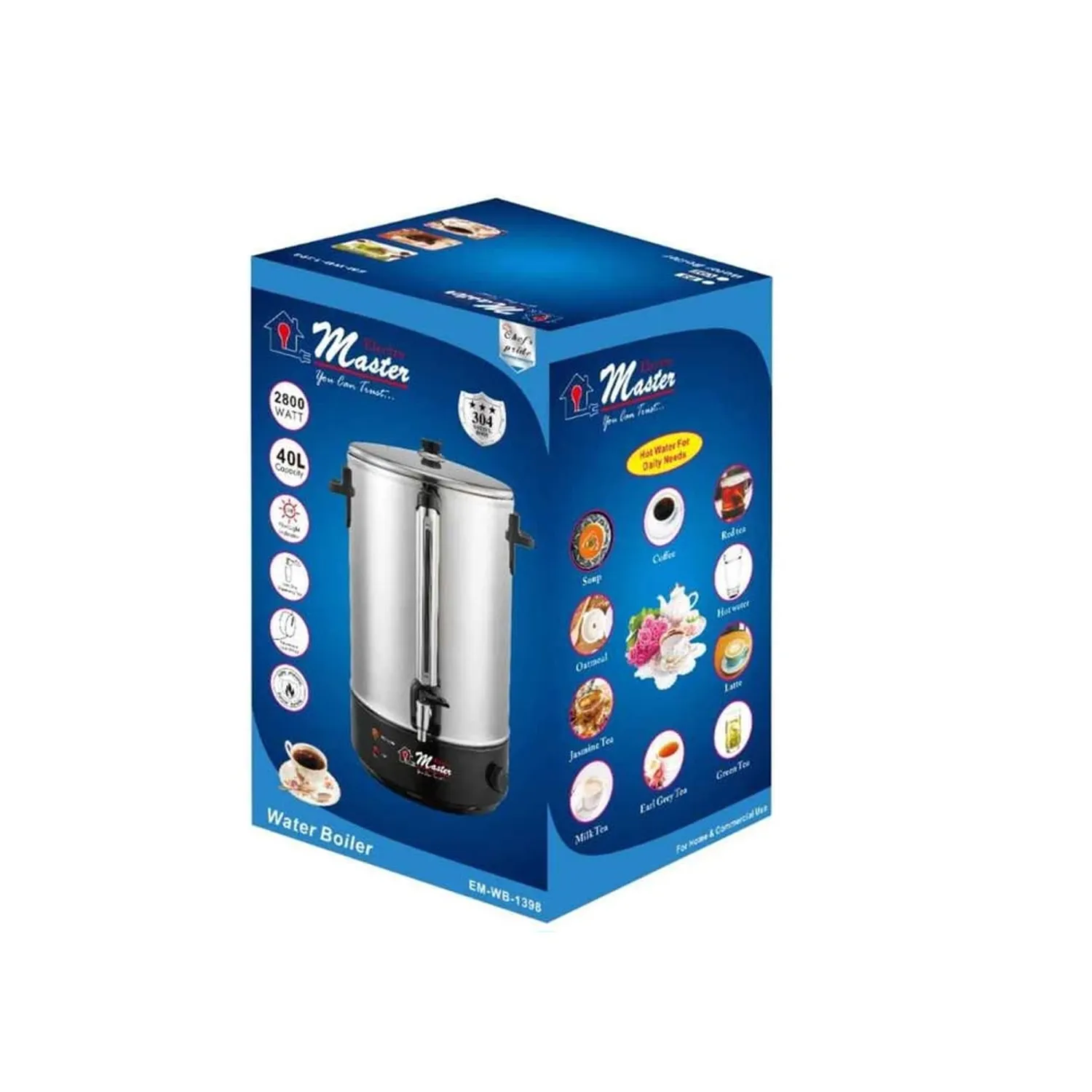 TERMOHERVIDOR ELECTROMASTER 40 LITROS EM-WB-1398 - 3