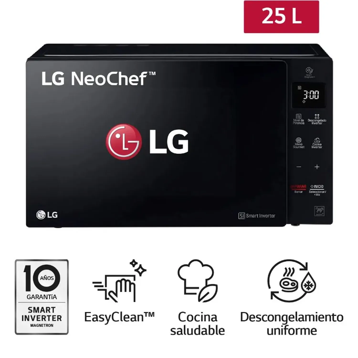HORNO MICROONDAS MS2536GIS 25L CON EASYCLEAN - 1