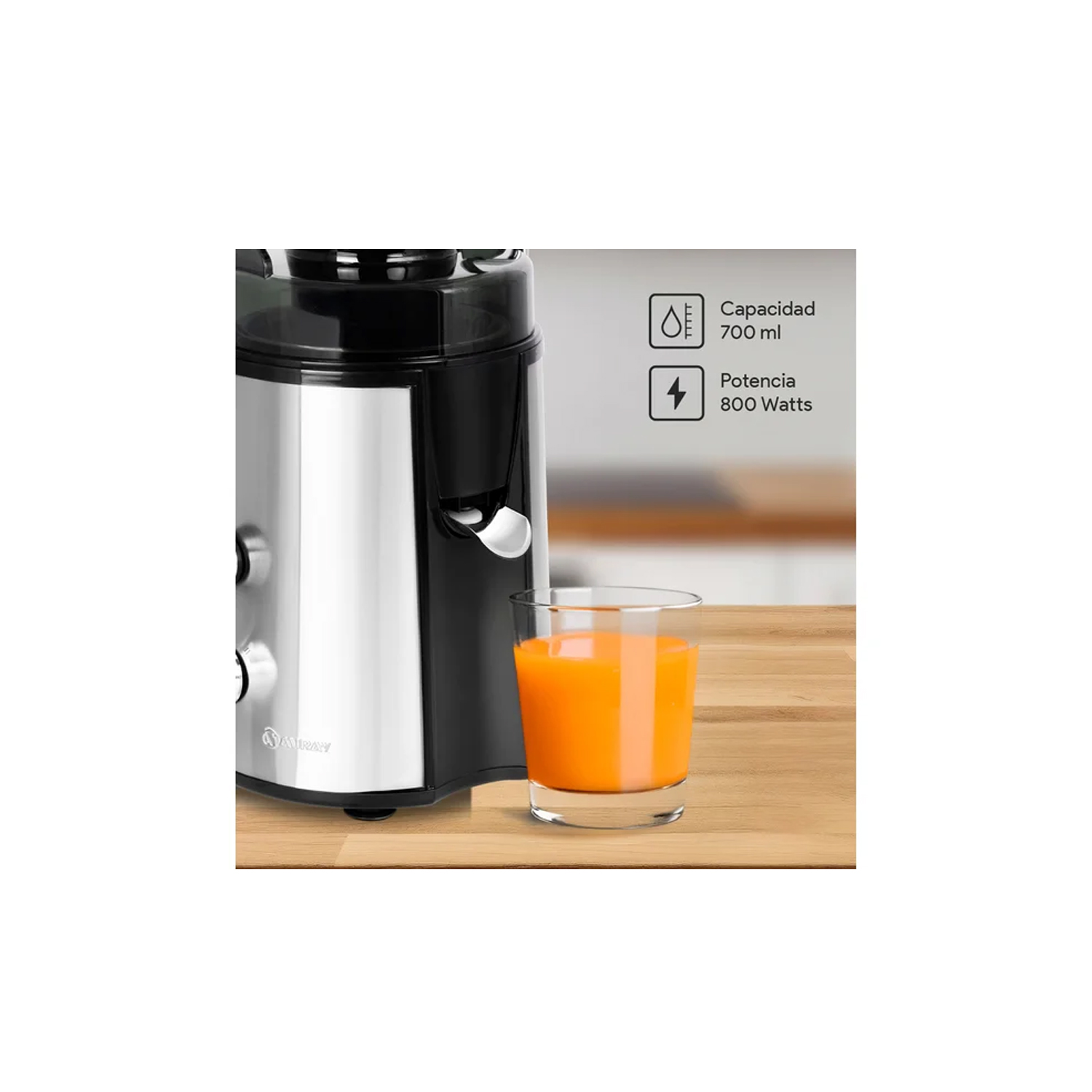 EXTRACTOR DE JUGO MIRAY EM-41 800 WATTS - 4