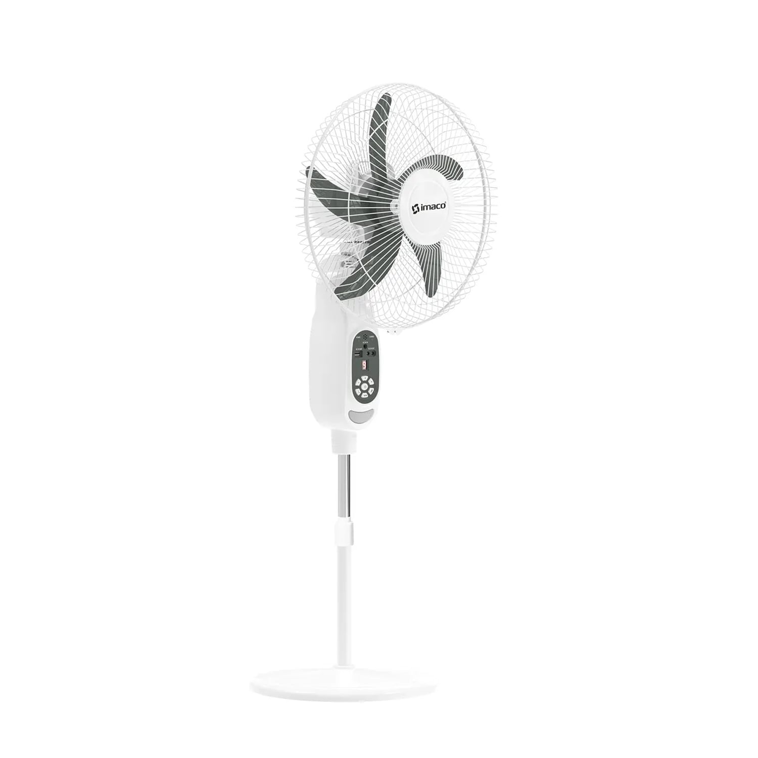 VENTILADOR IMACO 16' SOLAR RECARGABLE DE PEDESTAL FAN1618SOL - 2