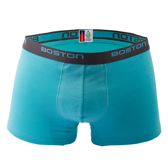 PACK 3 BÓXERS HOMBRE BOSTON CORTO RIB LICRADO TURQUESA - 2