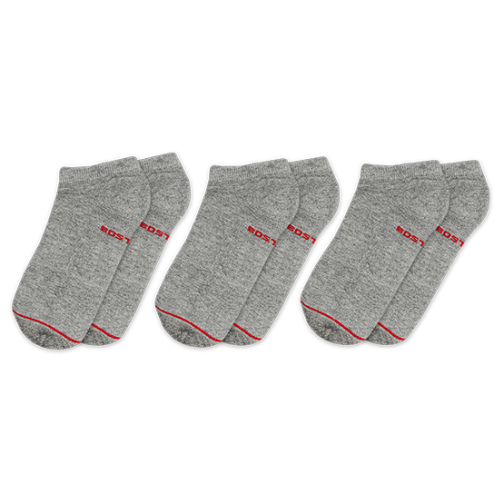 PACK 3 MEDIAS HOMBRE BOSTON TALONERAS NEGRO - 1