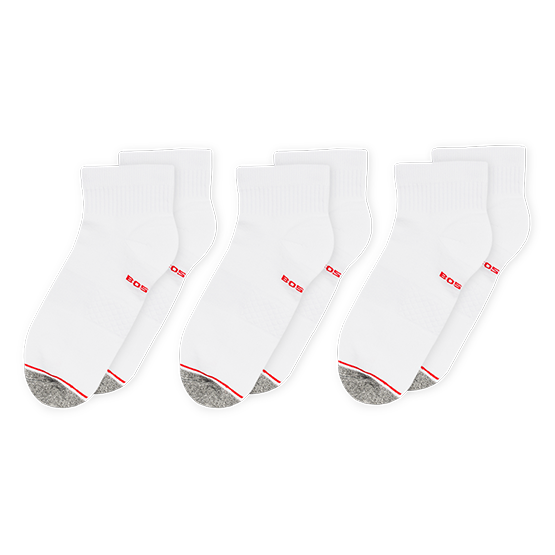 PACK 3 MEDIAS HOMBRE BOSTON TOBILLERAS BLANCO - 1