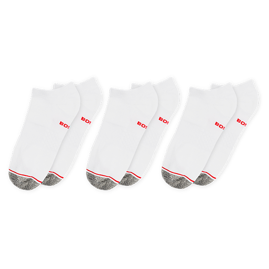 PACK 3 MEDIAS HOMBRE BOSTON TALONERAS BLANCO - 1