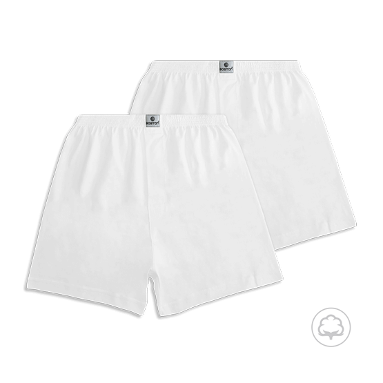 PACK 2 BÓXERS HOMBRE BOSTON BLANCO - 1