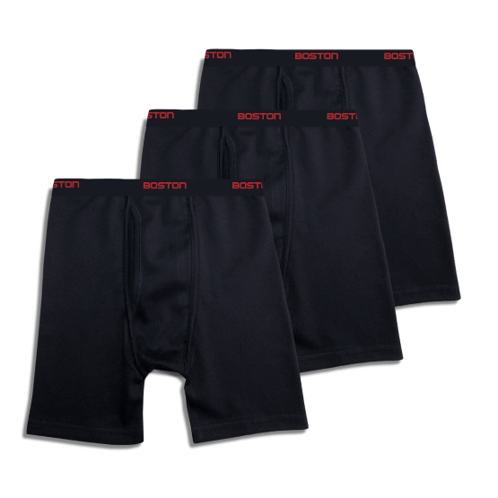 PACK 3 BÓXERS HOMBRE BOSTON BICISHORT TEJIDO RIB AZUL MARINO - 1