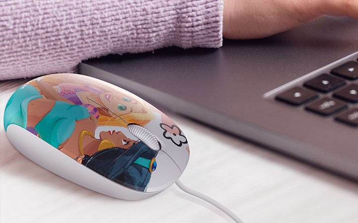 MOUSE CABLEADO XTECH ED PRINCESAS DE DISNEY (XTM-D406PS) - 3