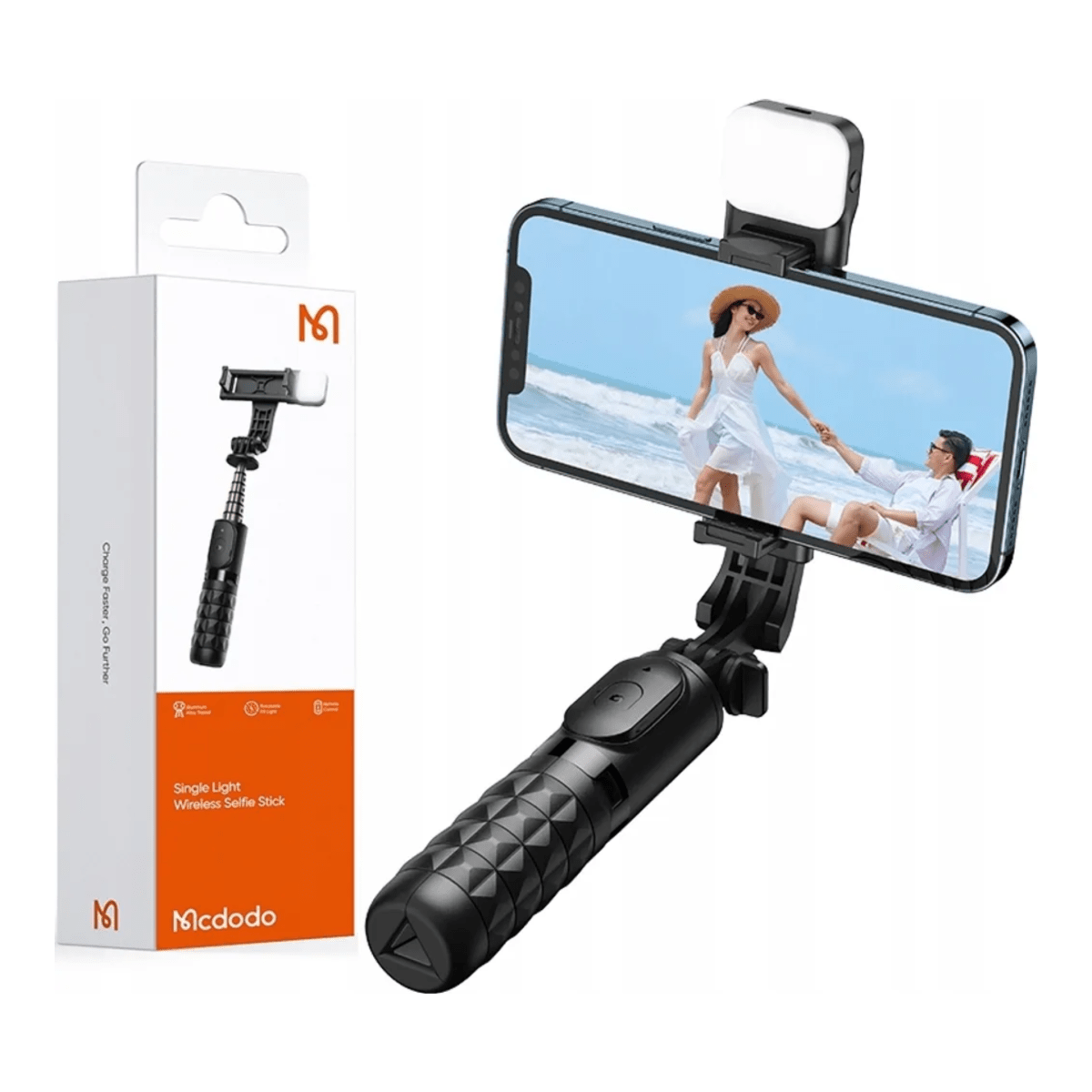 PALO/TRIPODE SELFIE STICK MCDODO CON LUZ Y DISPARADOR BLUETOOH (SS-1781) - 2