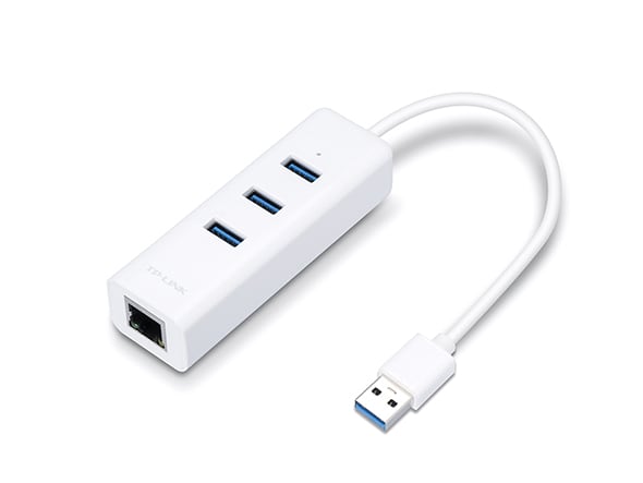 ADAPTADOR TPLINK UE330 USB CON HUB DE 3 PUERTOS USB 3.0 Y ADAPTADOR ETHERNET GIGABIT (0101502039) - 1