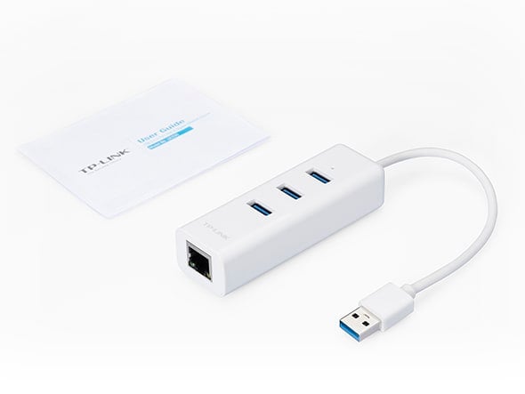 ADAPTADOR TPLINK UE330 USB CON HUB DE 3 PUERTOS USB 3.0 Y ADAPTADOR ETHERNET GIGABIT (0101502039) - 3