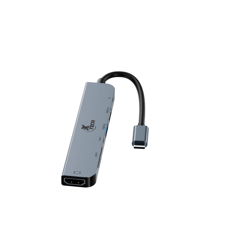 ADAPTADOR XTECH MULTIPUERTO 7 EN 1 CON CONEXION USB-C (XTC-571) - 5