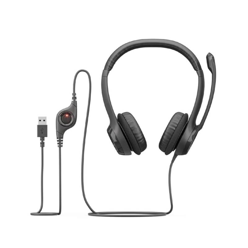 AURICULAR CON MICRÓFONO LOGITECH H390 USB NEGRO (981-000014) - 4