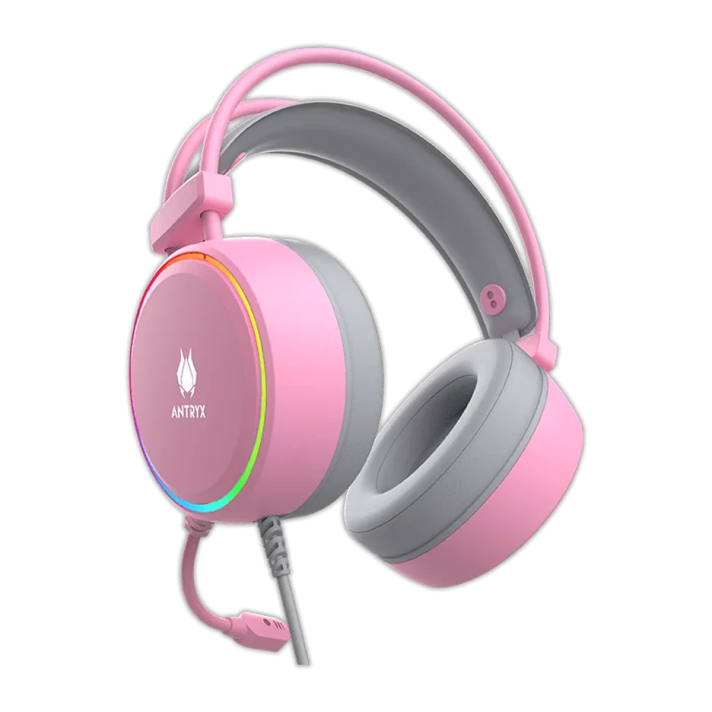 AURICULAR ANTRYX KIRBY PINK RGB 7.1 (AGH-7200PI7R) - 2